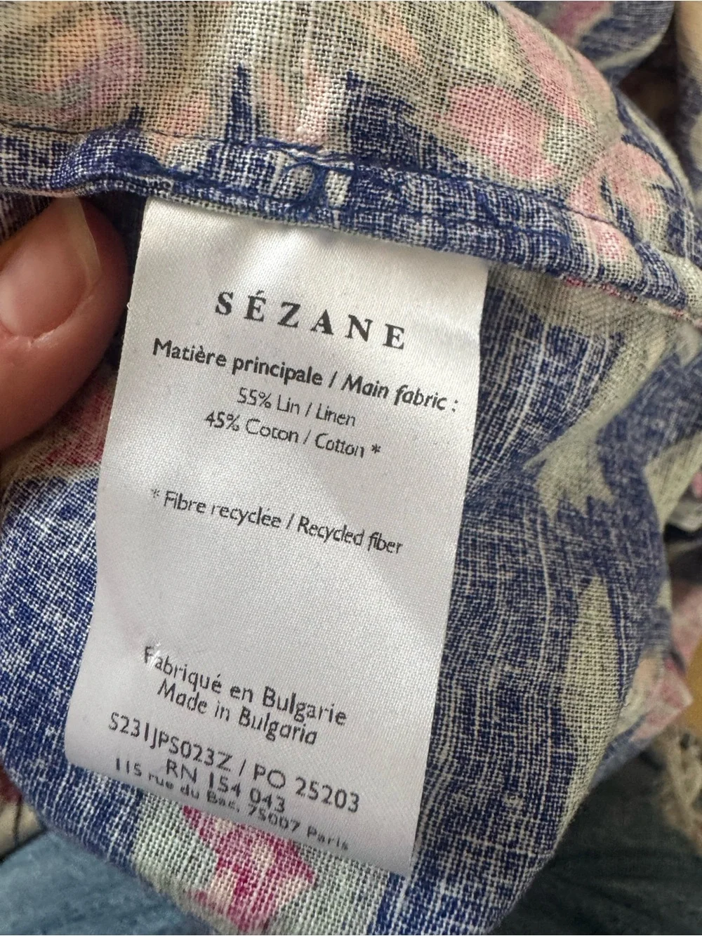 Sezane vibrant floral